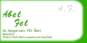 abel fel business card
